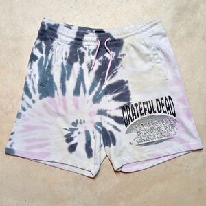 Grateful Dead x H&M Dancing Skeletons Tie Dye Relaxed Fit Shorts - Size Large